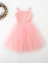 Baby Girls Tulle Dresses Toddler Infant Tutu Dress Cotton 6 Months-7 Year Princess Birthday Sundress